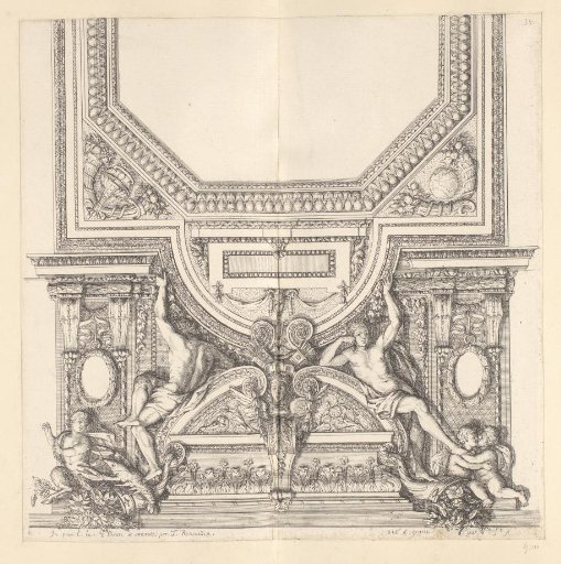 Design of a ceiling in the Louvre