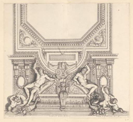 Design of a ceiling in the Louvre