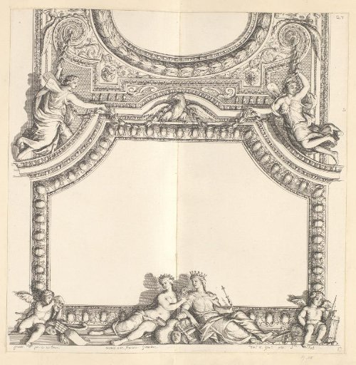 Design of a ceiling in the Louvre