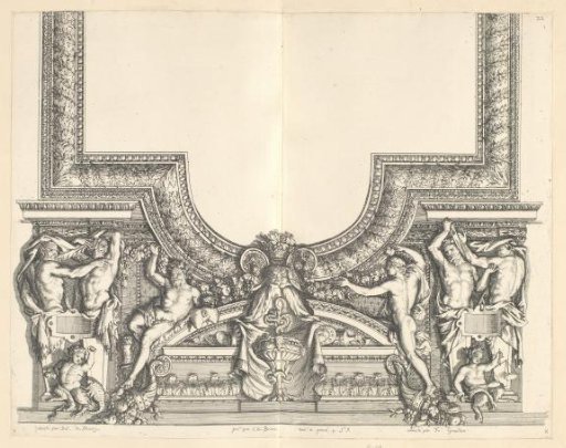 Design of a ceiling in the Louvre