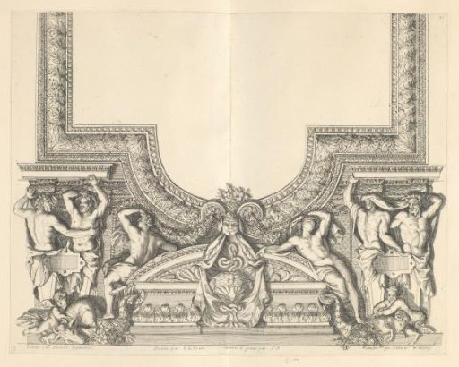 Design of a ceiling in the Louvre