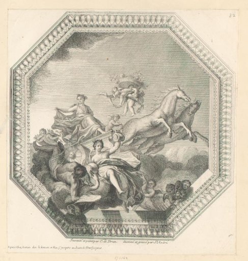 Ceiling painting from the Louvre with Aurora or Dawn