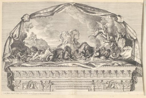 Design for a wall painting in the Louvre