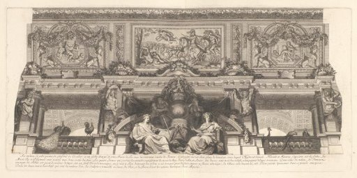 Part of the ceiling of the Ambassadors' Staircase in Versailles