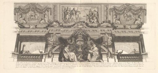 Part of the ceiling of the Ambassadors' Staircase in Versailles