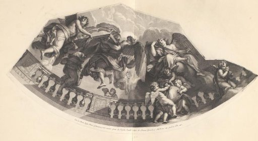 God Surrounded and Carried by Angels