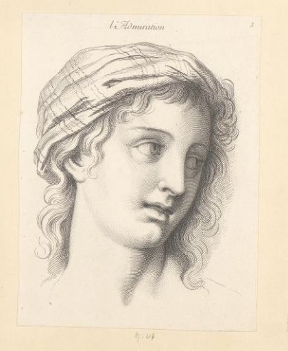 Woman with an Admiring Facial Expression