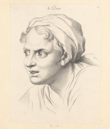 Woman with a Facial Expression of Longing