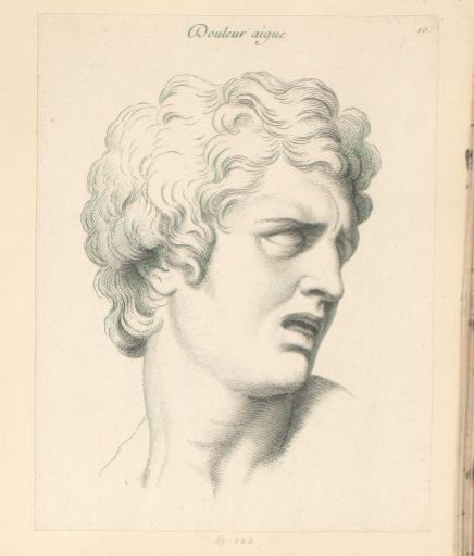 Facial Expression of a Man with Severe Pain