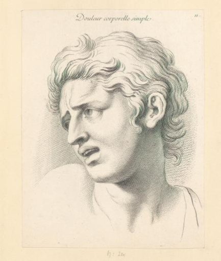 Facial Expression of a Man with Physical Pain