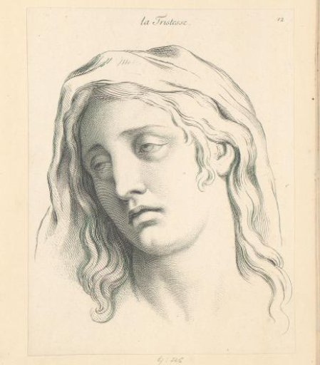 View of a sorrowful woman