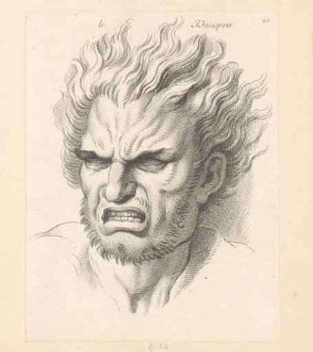 Expression of a desperate man