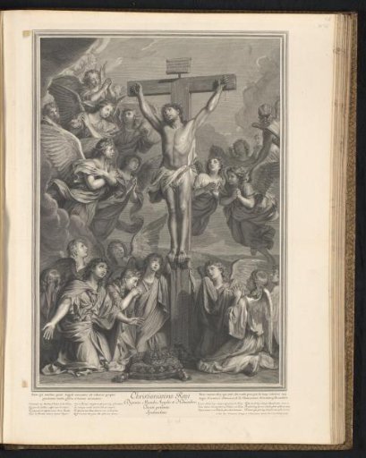 Christ on the Cross surrounded by angels
