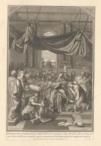 Christ at the meal in the house of Simon the Pharisee