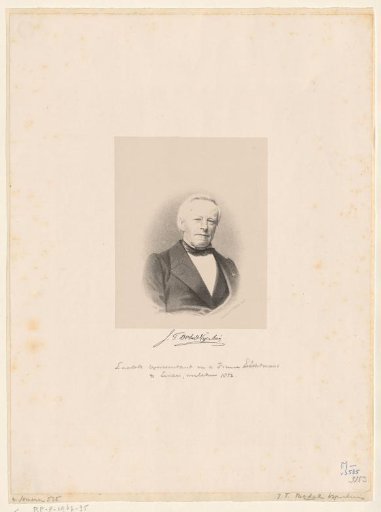 Portrait of Johannes Tiberius Bodel Nijenhuis