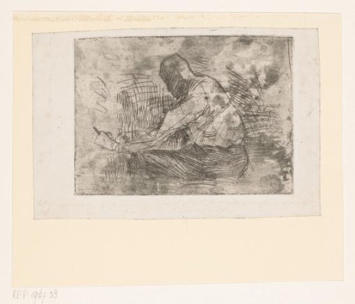 Seated man with a cigarette