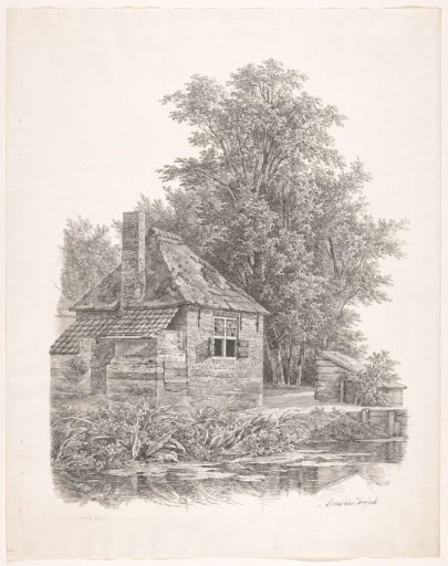 Stone house by the water