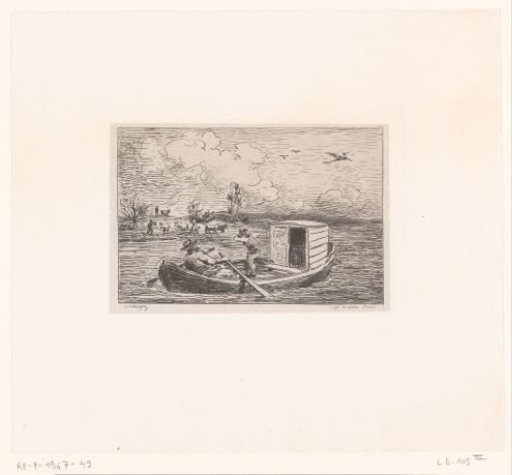 Rowboat on the water