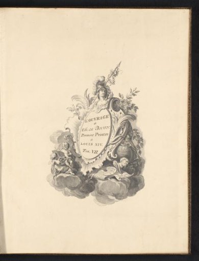 Titelprent voor de zevende band van L'ouvrage de Ch. le Brun
