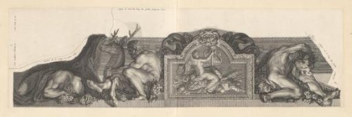 Relief flanked by Hercules with the Arcadian stag and Hercules with the boar of Erymanthus