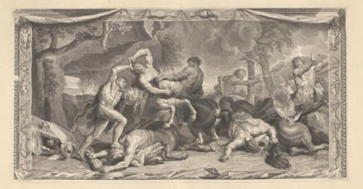 Hercules fighting the centaurs