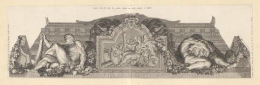 Relief flanked by Hercules with the Lernaean Hydra and Hercules with the Nemean lion