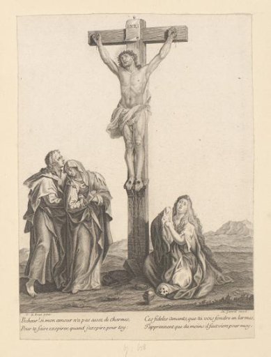 Christ on the Cross with John, Mary, and Mary Magdalene