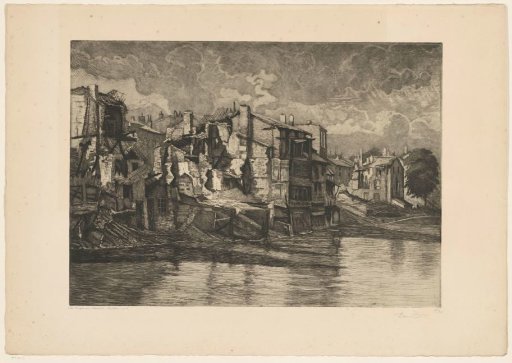 River near Verdun During the First World War