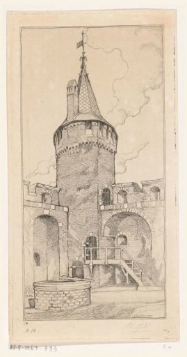 Courtyard and tower of the Muiderslot
