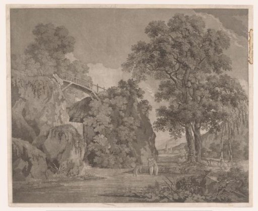 Landscape with bathers