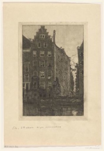 Houses on the Damrak in Amsterdam