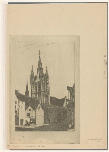Tower of the Old Church in Delft