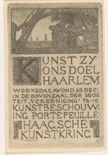 Ticket for Art Is Our Aim in Haarlem