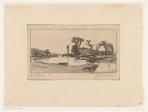 Farmhouses on the Rijpwetering in South Holland