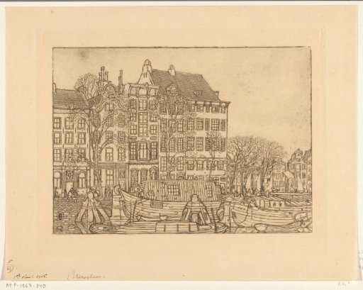Houses on the Prins Hendrikkade in Amsterdam