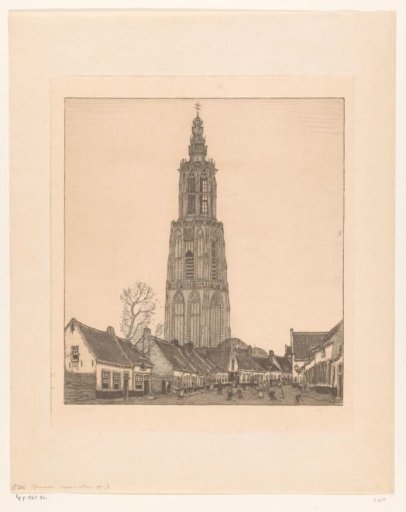 View of the Our Lady's Tower at Amersfoort