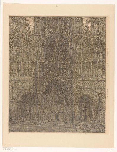 Facade of the Our Lady's Cathedral in Rouen