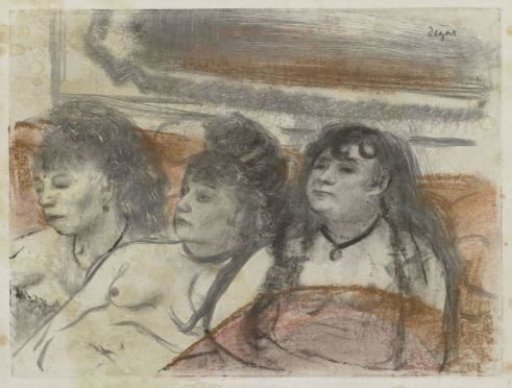 Three women in a brothel