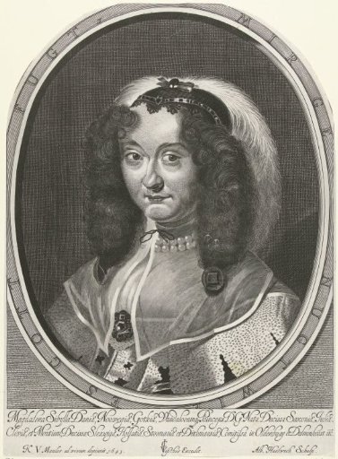 Portrait of Magdalena Sibylla of Saxony, Crown Princess of Denmark