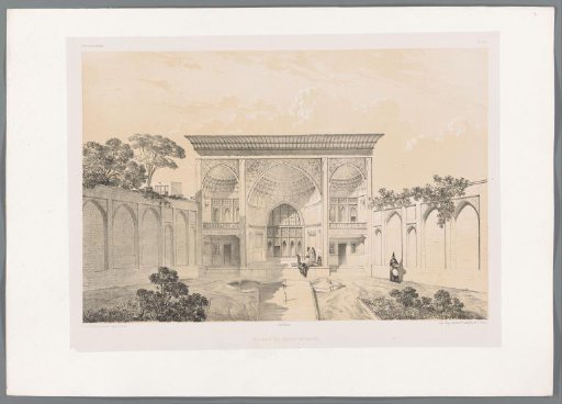 Inner courtyard of the house of Hussein Khan in Tabriz