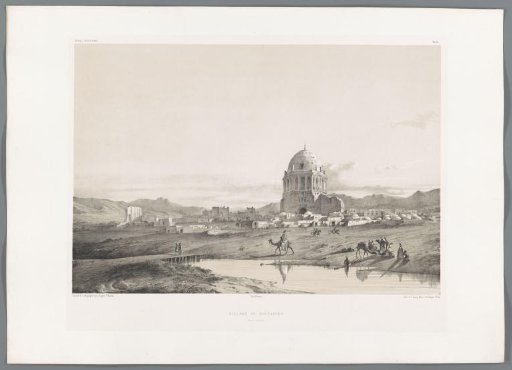 View of the village of Soltaniyeh
