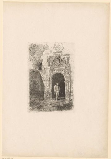 Man Standing at the Gate of The Manor House in York
