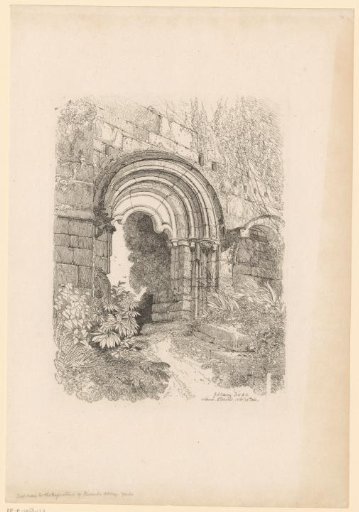 Gate Leading to the Refectory of the Ruin of Rievaulx Abbey