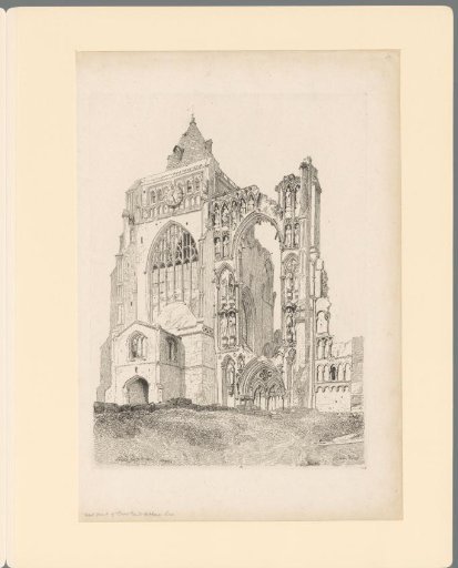 View of the Ruin of Croyland Abbey
