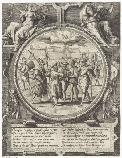 Negotiations with the German commanders regarding the departure of the garrison, 1577