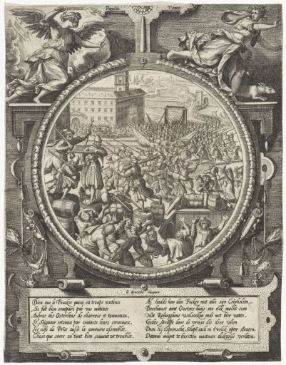 Panic Among the German Soldiers Due to the Arrival of Some Ships of the Prince of Orange, 1577