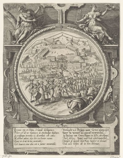 The digging up of the bastions by the Antwerpians, 1577