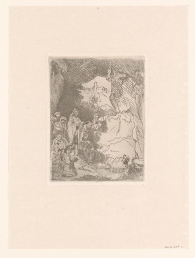 The raising of Lazarus: small plate