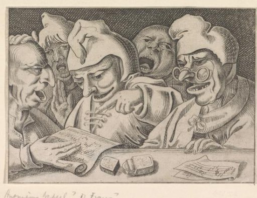Five singing men