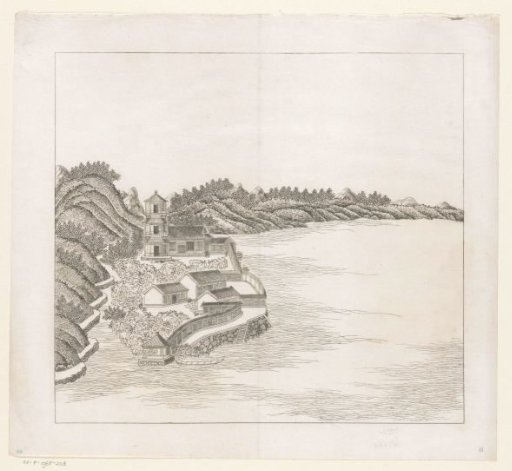 View of a part of the imperial summer palace in Chengde (Jehol) in China